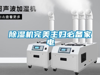 企業新聞除濕機完美主婦必備家電