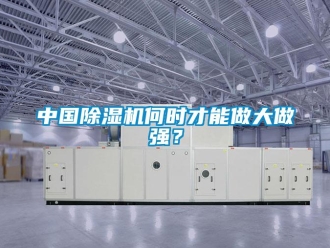 知識百科中國除濕機何時才能做大做強？