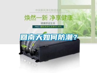 常見問題回南天如何防潮？