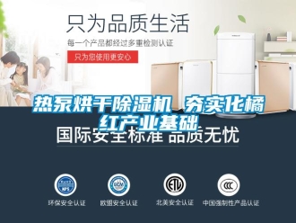 行業新聞熱泵烘干除濕機 夯實化橘紅產業基礎