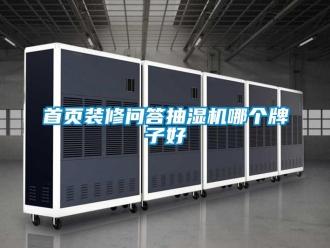 企業新聞首頁裝修問答抽濕機哪個牌子好