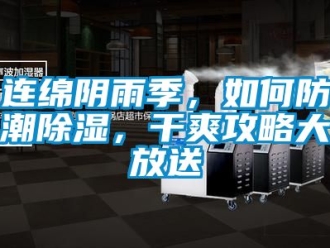 常見問題連綿陰雨季，如何防潮除濕，干爽攻略大放送