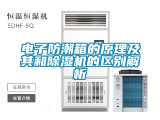 行業新聞電子防潮箱的原理及其和除濕機的區別解析