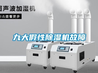 行業新聞九大假性除濕機故障