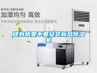 行業新聞健身房要不要安裝新風除濕機