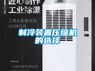 知識百科制冷裝置壓縮機的選擇