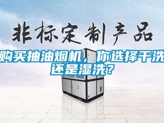 企業(yè)新聞購買抽油煙機(jī)，你選擇干洗還是濕洗？