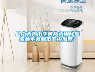 行業新聞回南天梅雨季黃梅天用除濕機會不會降低室內溫度？