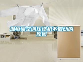 知識百科溫恒濕空調(diào)壓縮機不啟動的原因