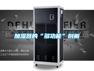 行業(yè)新聞加濕器的“多功能”剖解