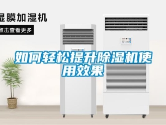 常見問題如何輕松提升除濕機使用效果