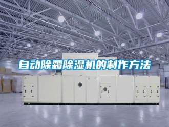 行業(yè)新聞自動(dòng)除霜除濕機(jī)的制作方法