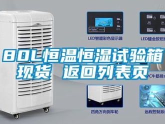 常見問題80L恒溫恒濕試驗箱現(xiàn)貨 返回列表頁