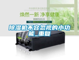企業新聞除濕機不容忽視的小功能_重復