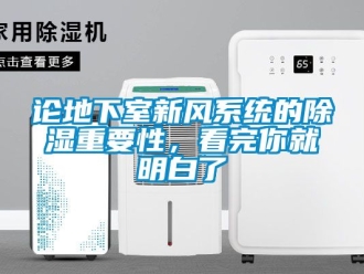 行業(yè)新聞?wù)摰叵率倚嘛L系統(tǒng)的除濕重要性，看完你就明白了