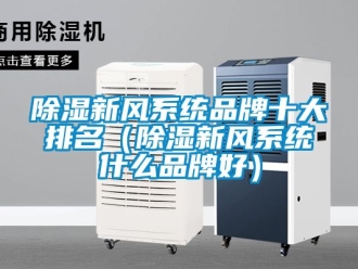 行業新聞除濕新風系統品牌十大排名（除濕新風系統什么品牌好）