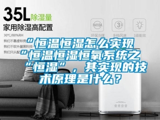 常見問題“恒溫恒濕怎么實(shí)現(xiàn)“恒溫恒濕恒氧系統(tǒng)之“恒濕”，其實(shí)現(xiàn)的技術(shù)原理是什么？