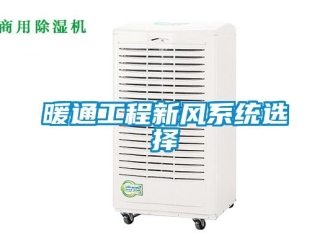 行業(yè)新聞暖通工程新風系統(tǒng)選擇