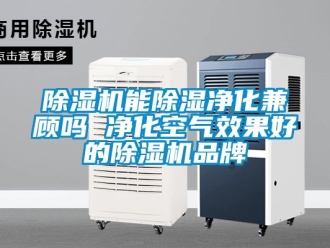 企業新聞除濕機能除濕凈化兼顧嗎 凈化空氣效果好的除濕機品牌