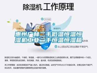 知識百科惠州廣林二手低溫恒溫恒濕機工業二手恒溫恒濕箱
