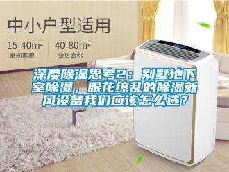 企業新聞深度除濕思考2：別墅地下室除濕，眼花繚亂的除濕新風設備我們應該怎么選？