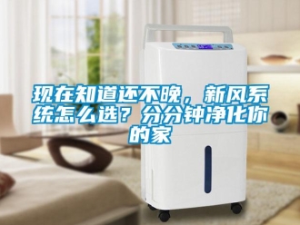 常見問題現在知道還不晚，新風系統怎么選？分分鐘凈化你的家