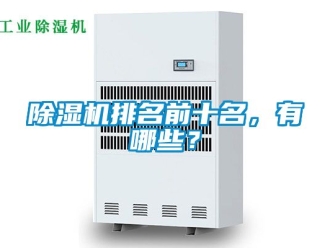 行業新聞除濕機排名前十名，有哪些？