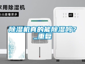 行業新聞除濕機真的能除濕嗎？_重復