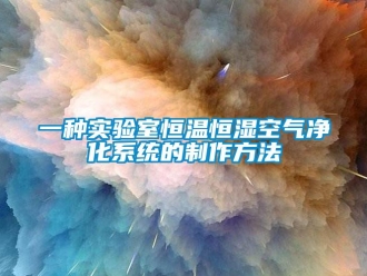 知識百科一種實驗室恒溫恒濕空氣凈化系統的制作方法