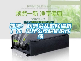 企業(yè)新聞揣測(cè)：規(guī)則紊亂的除濕機(jī)廠家 拿什么炫耀你的成績(jī)