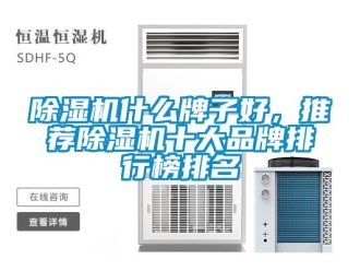企業新聞除濕機什么牌子好，推薦除濕機十大品牌排行榜排名