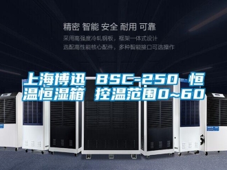 知識百科上海博迅 BSC-250 恒溫恒濕箱 控溫范圍0~60℃