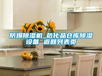 企業新聞防爆除濕機_危化品倉庫除濕設備 返回列表頁